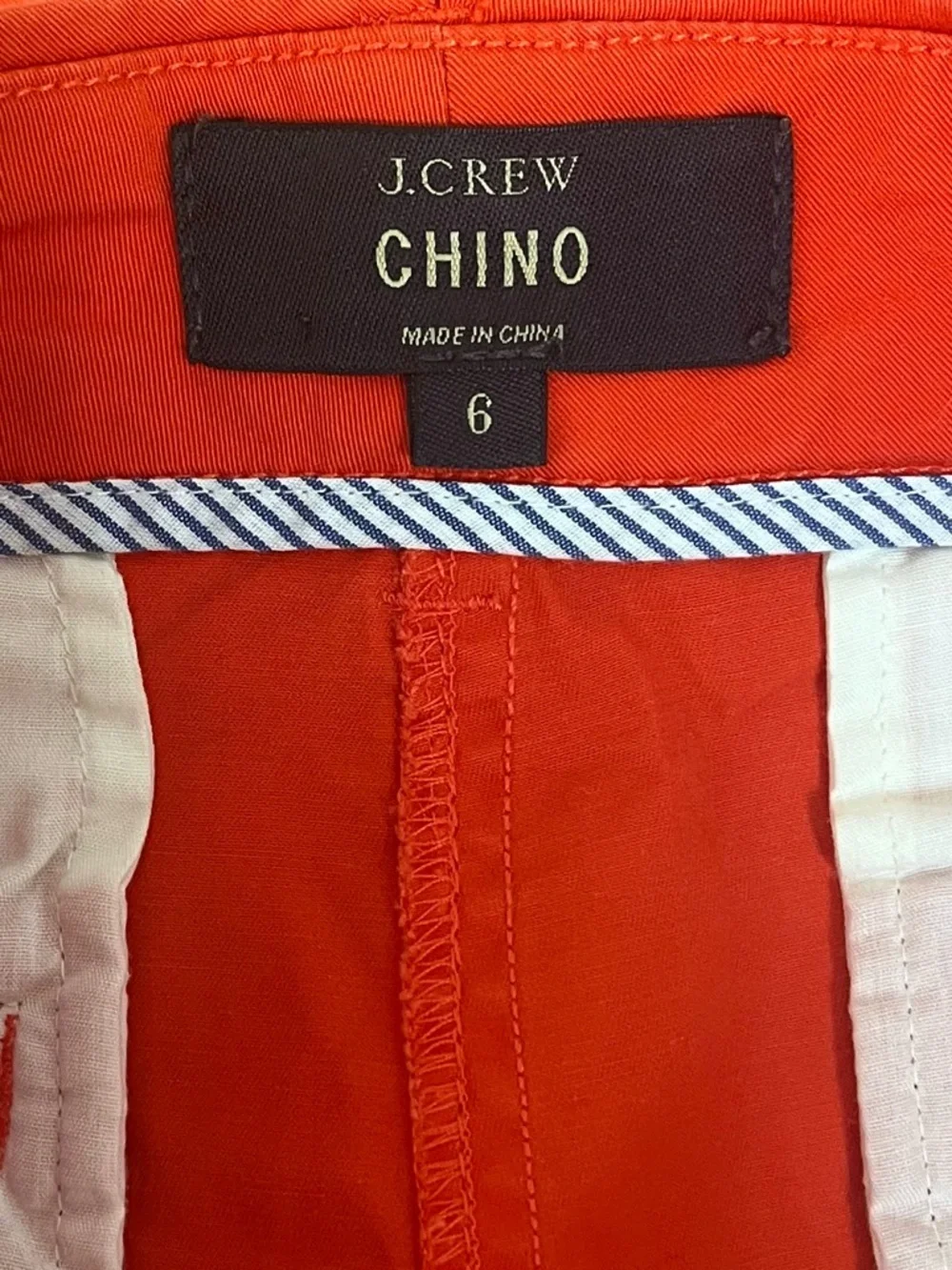 J. Crew Cotton Chino Shorts Trio - Yellow, Orange Light Pink - Picture 6 of 10